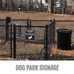 View Dog Park Rules And Welcome Sign